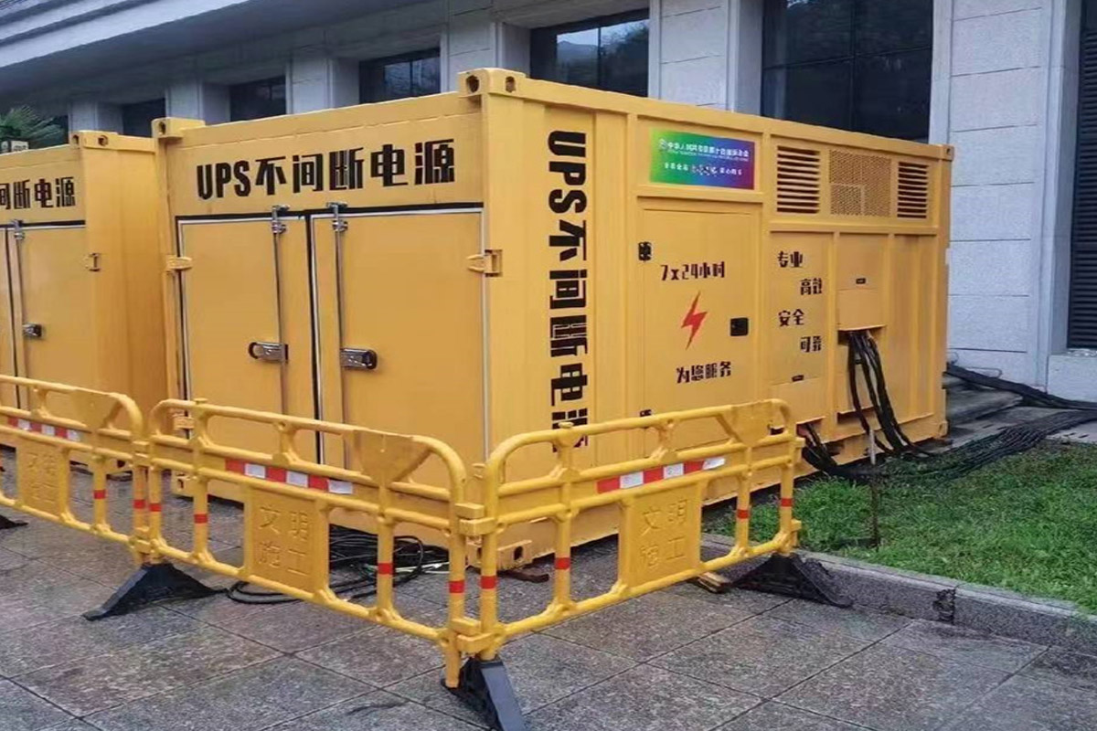海丰发电机租赁施工现场
