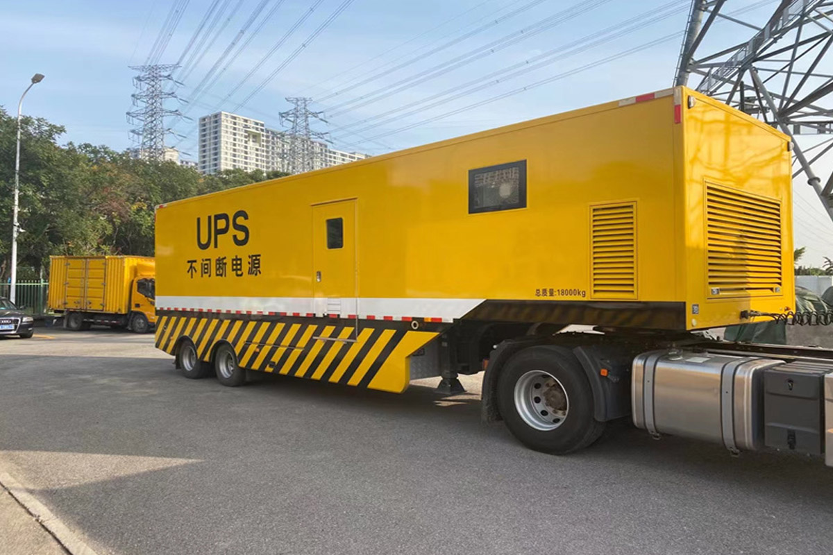 海丰发电机租赁施工现场
