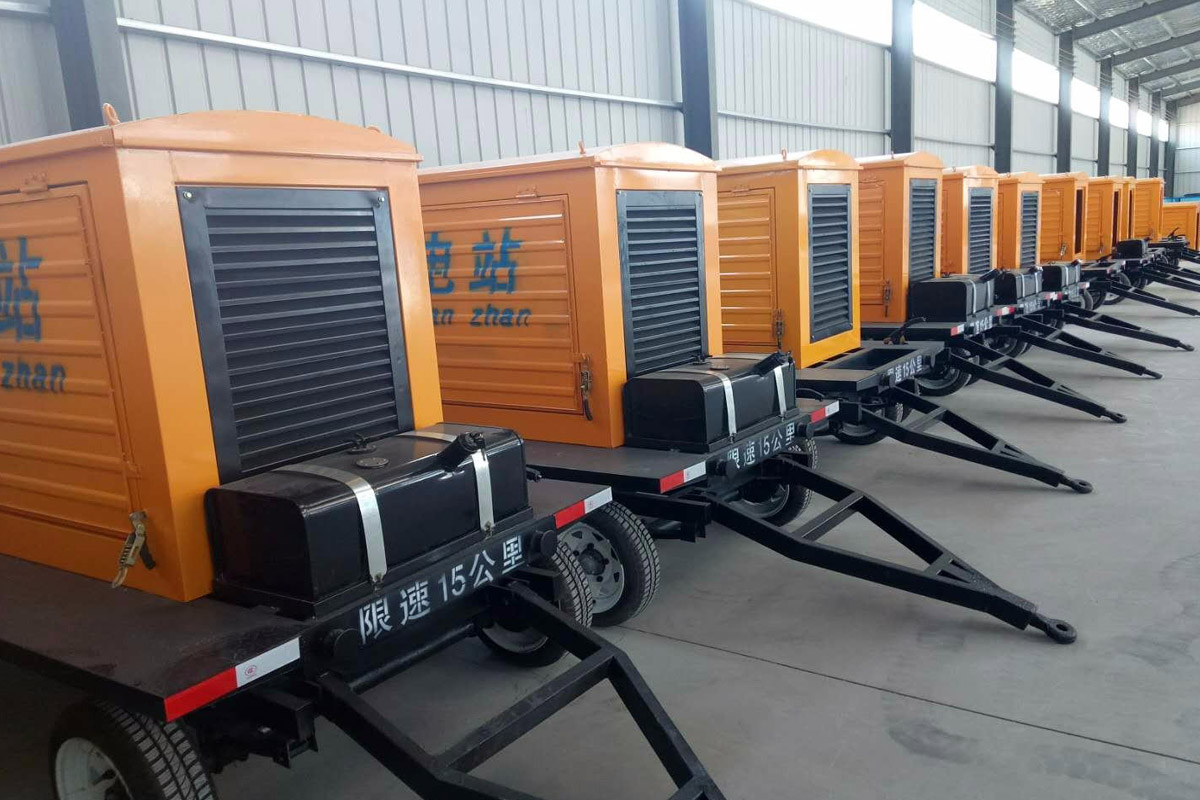 海丰发电机租赁施工现场